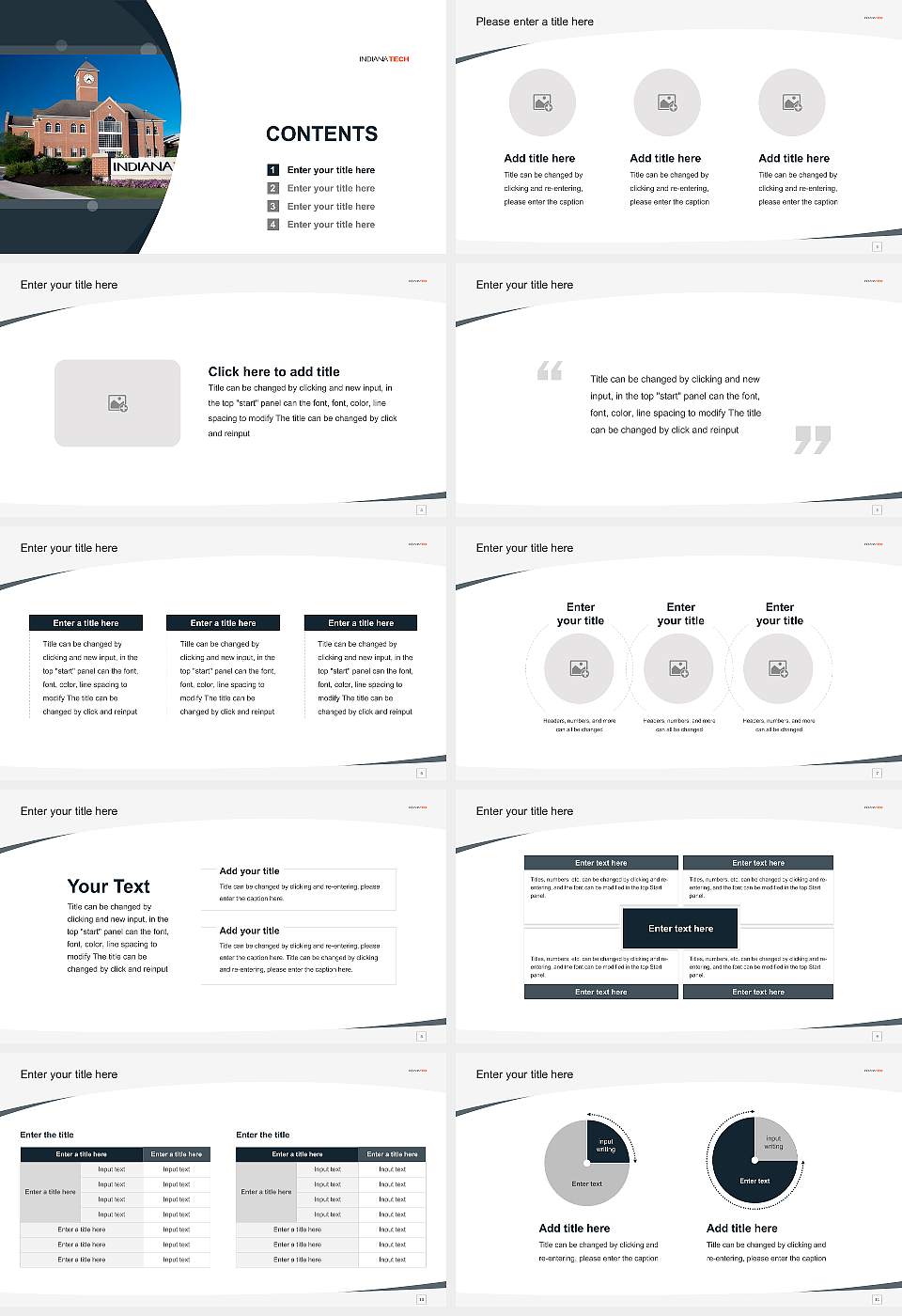 Indiana Institute of Technology-College of Professional Studies Course/Courseware Creation PPT Template16:9 ratio PPT effect preview image2