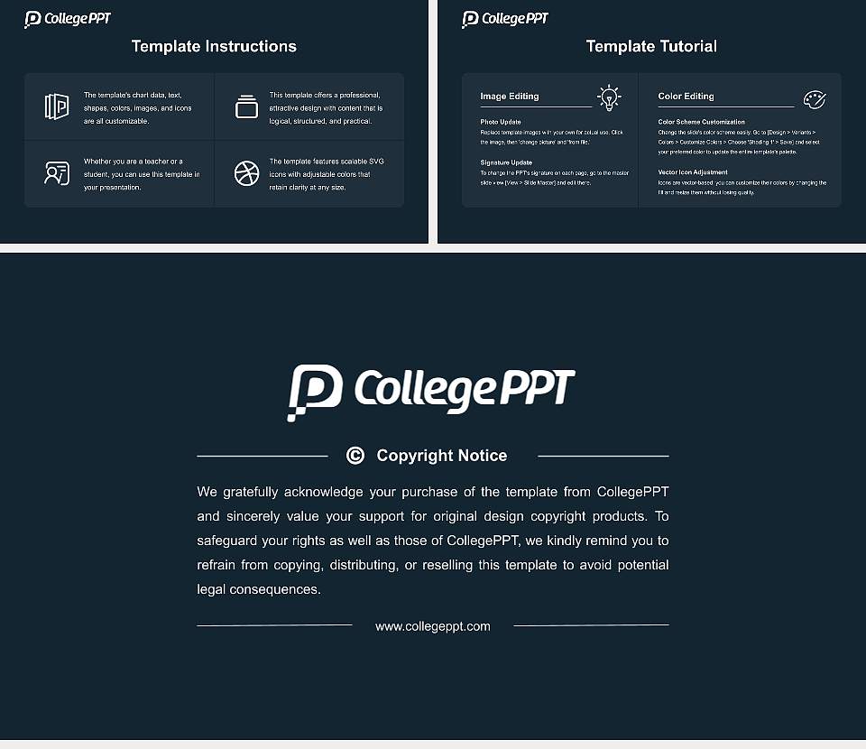 Indiana Institute of Technology-College of Professional Studies Course/Courseware Creation PPT Template16:9 ratio PPT effect preview image5