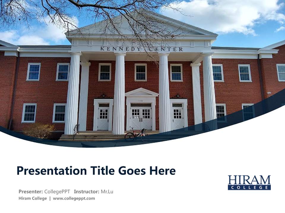 Hiram College Course/Courseware Creation PPT Template4:3 ratio PPT effect preview image5