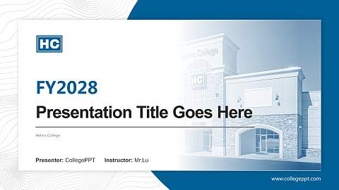 Helms College Academic Presentation/Research Findings Report PPT Template