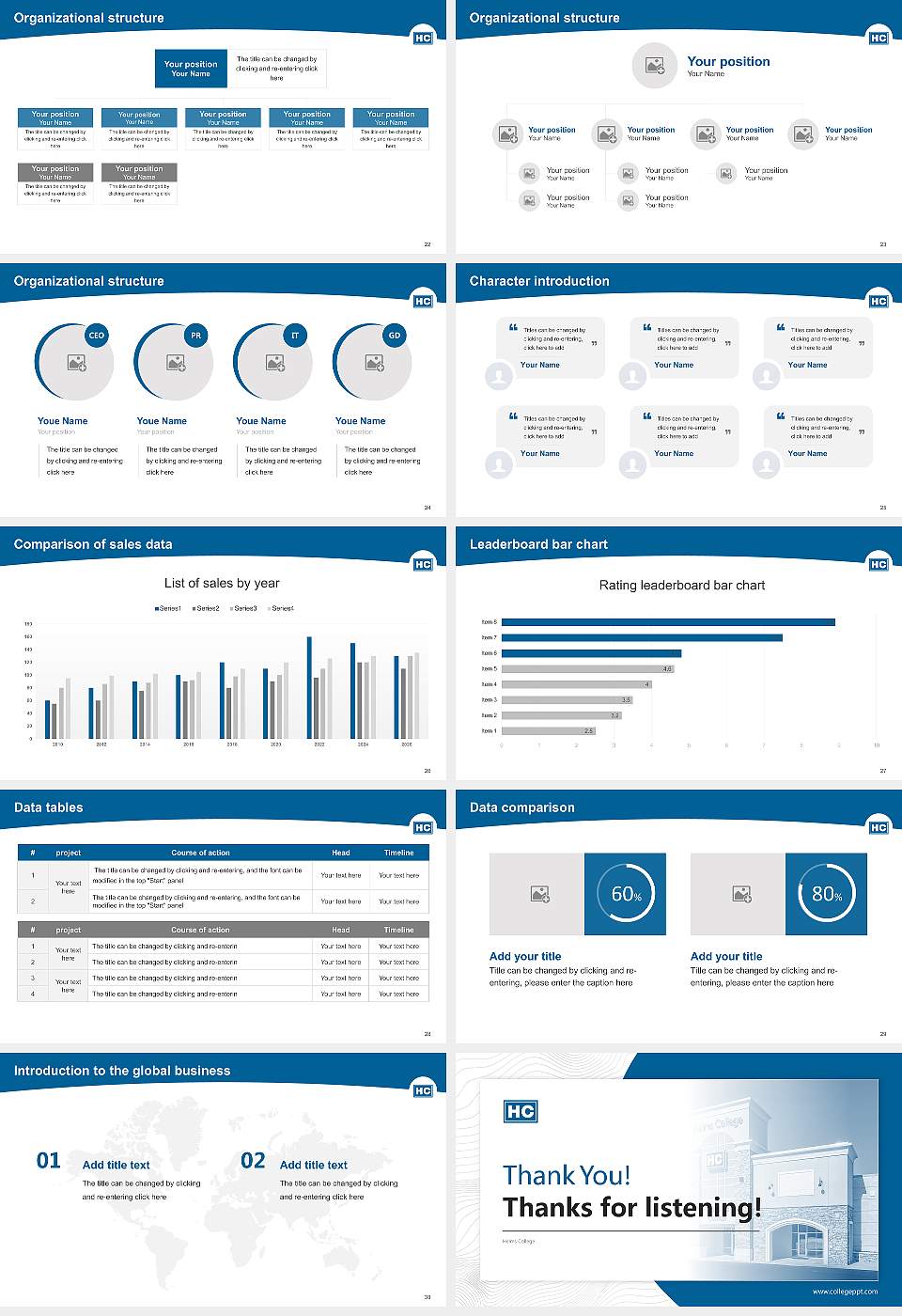 Helms College Academic Presentation/Research Findings Report PPT Template16:9 ratio PPT effect preview image4
