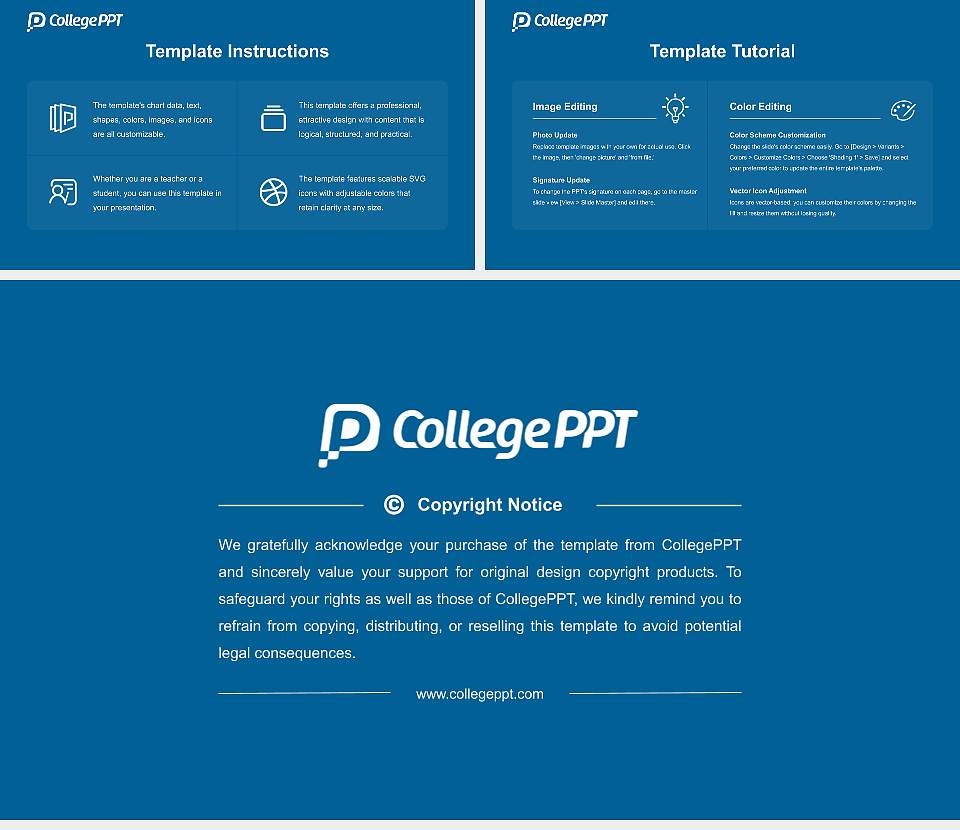 Helms College Academic Presentation/Research Findings Report PPT Template16:9 ratio PPT effect preview image5
