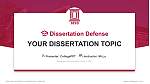 Henderson State University Graduation Thesis Defense PPT Template