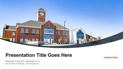 Indiana Institute of Technology Course/Courseware Creation PPT Template