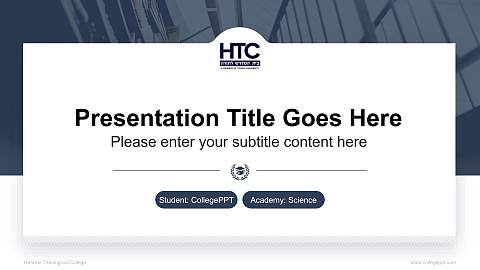 Hebrew Theological College National Scholarship Defense PPT Template