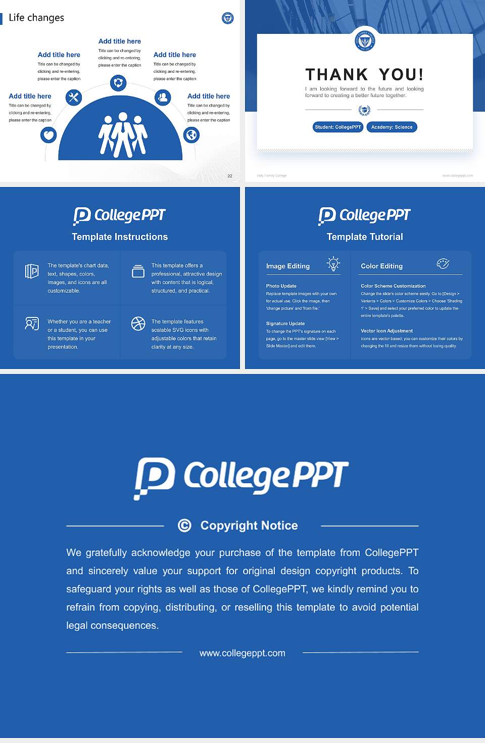 Holy Family College National Scholarship Defense PPT Template4:3 ratio PPT effect preview image4