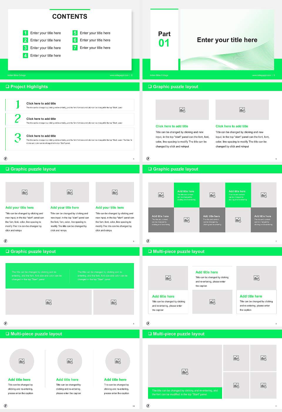 Indian Bible College General Purpose PPT Template16:9 ratio PPT effect preview image2