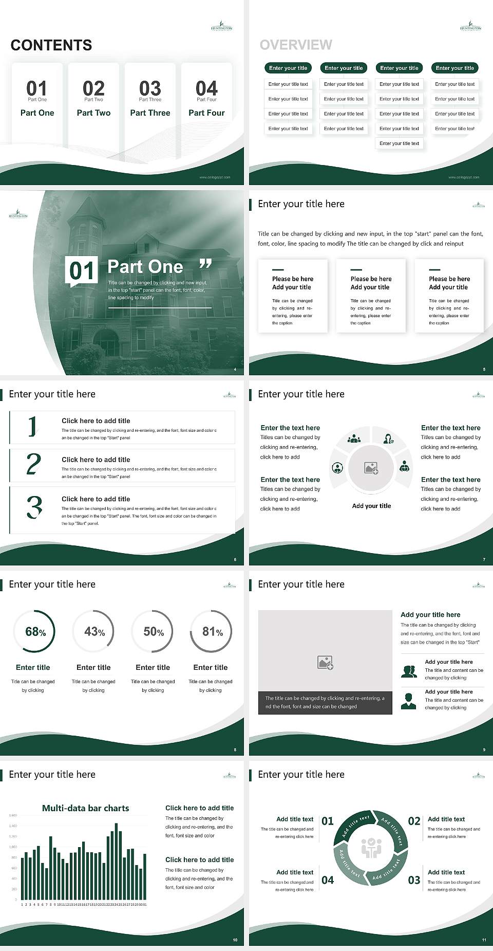 Huntington University Lecture Sharing and Networking Event PPT Template4:3 ratio PPT effect preview image2