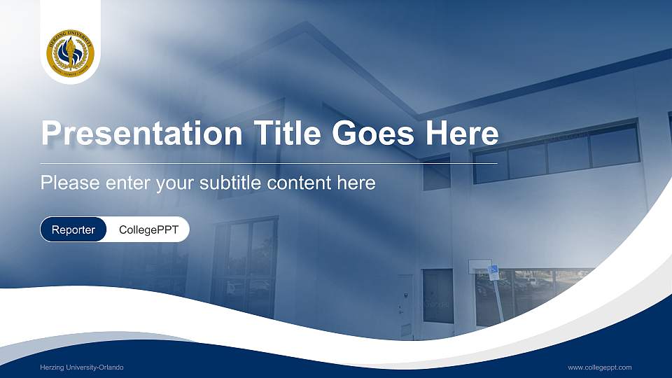 Herzing University-Orlando Lecture Sharing and Networking Event PPT Template16:9 ratio PPT effect preview image