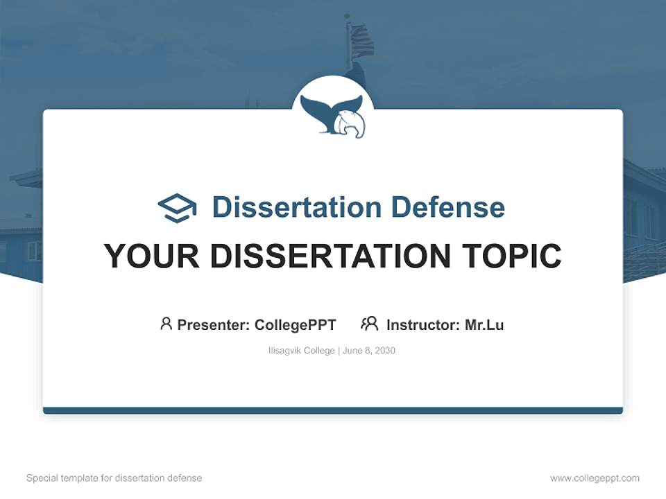 Ilisagvik College Graduation Thesis Defense PPT Template4:3 ratio PPT effect preview image7