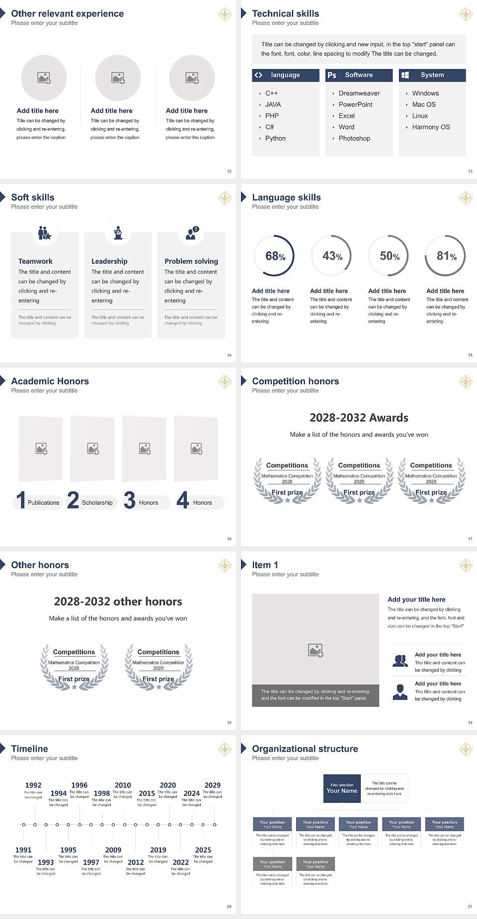 Holy Apostles College and Seminary Resume PPT Template4:3 ratio PPT effect preview image3