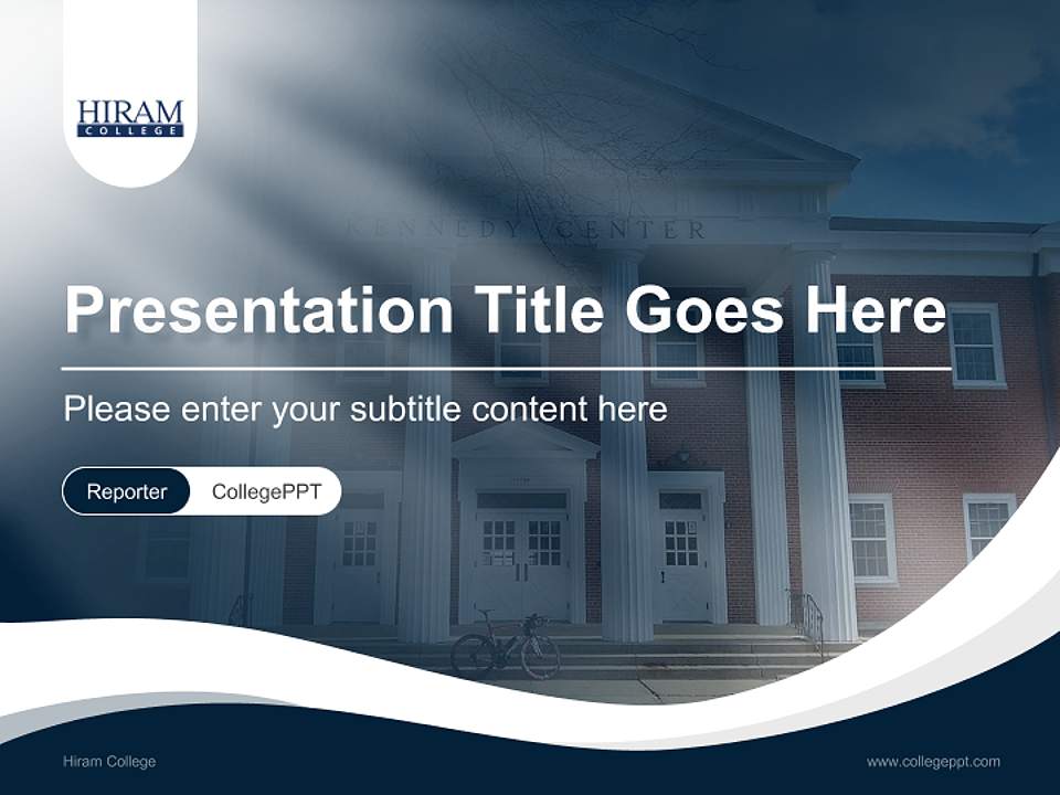 Hiram College Lecture Sharing and Networking Event PPT Template4:3 ratio PPT effect preview image4