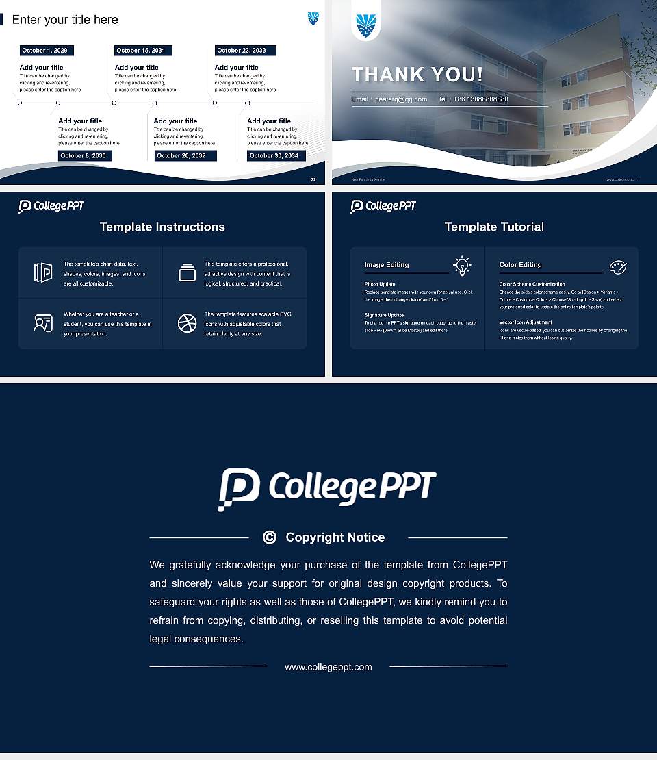 Holy Family University Lecture Sharing and Networking Event PPT Template16:9 ratio PPT effect preview image4