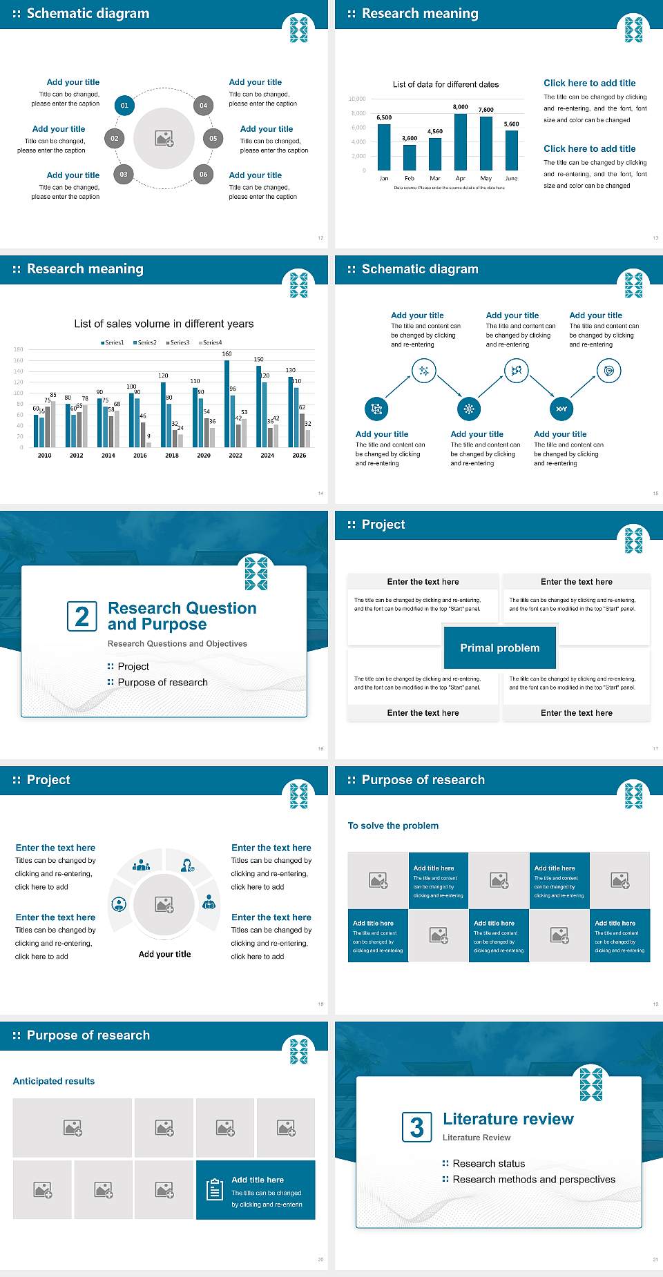 Hawaii Pacific University Graduation Thesis Defense PPT Template4:3 ratio PPT effect preview image3