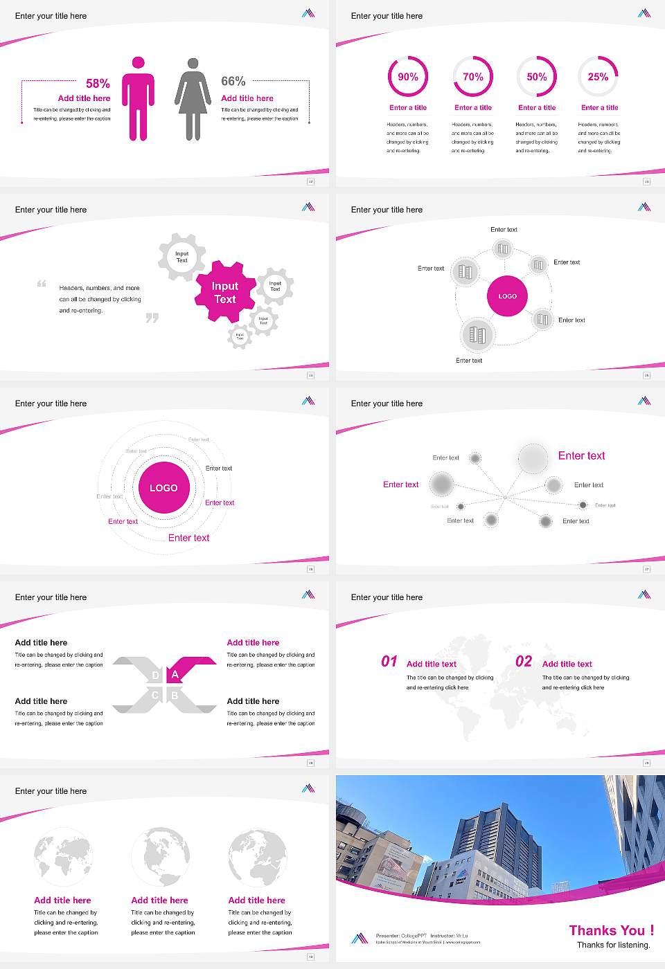 Icahn School of Medicine at Mount Sinai Course/Courseware Creation PPT Template16:9 ratio PPT effect preview image4