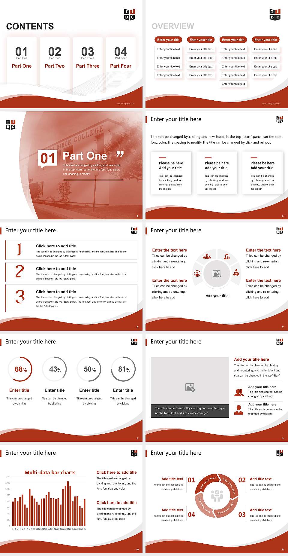 Indiana Bible College Lecture Sharing and Networking Event PPT Template4:3 ratio PPT effect preview image2