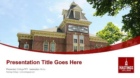 Hastings College Course/Courseware Creation PPT Template