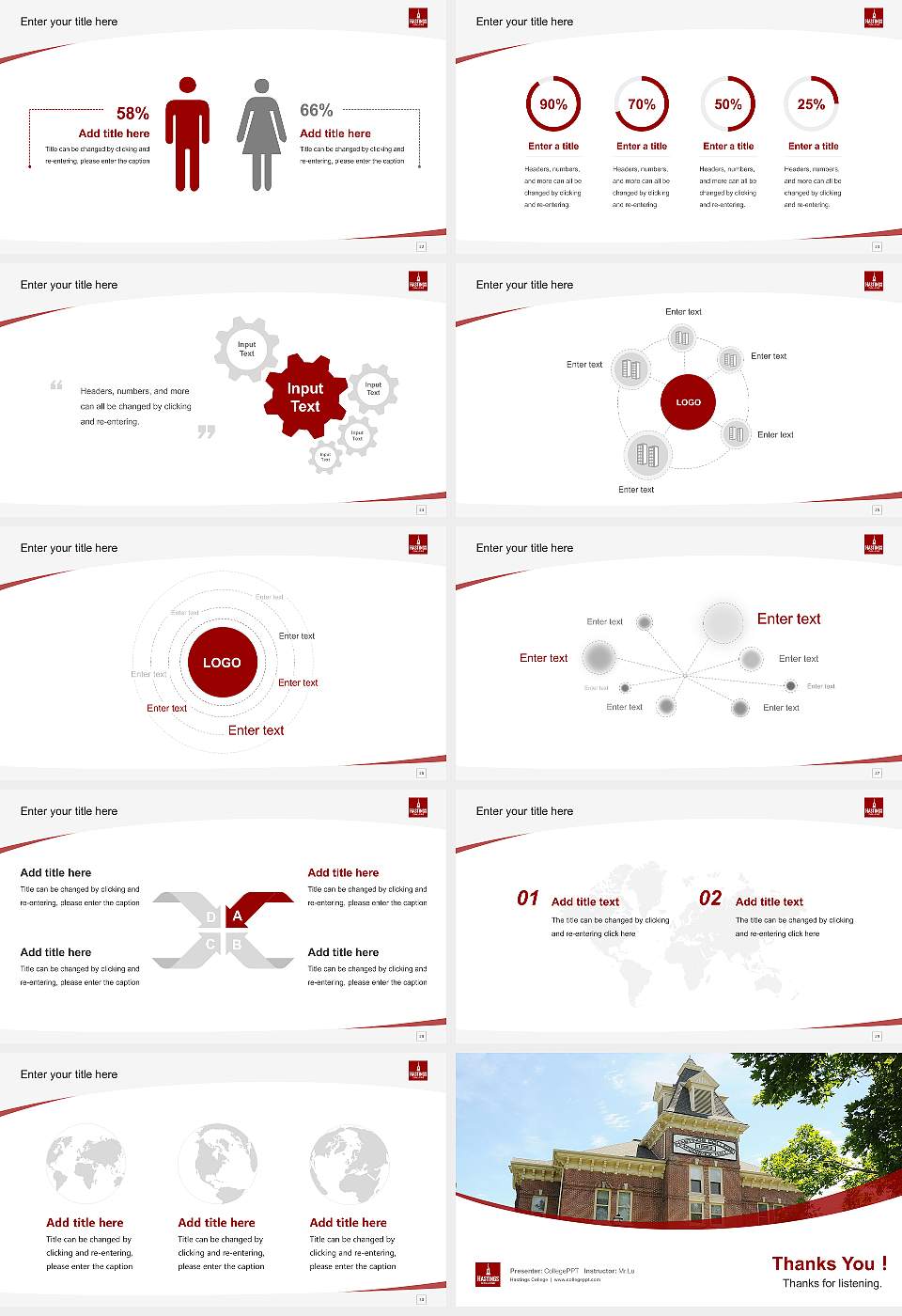 Hastings College Course/Courseware Creation PPT Template16:9 ratio PPT effect preview image4