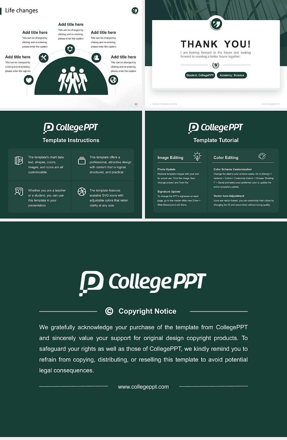 Heritage Christian University National Scholarship Defense PPT Template4:3 ratio PPT effect preview image4