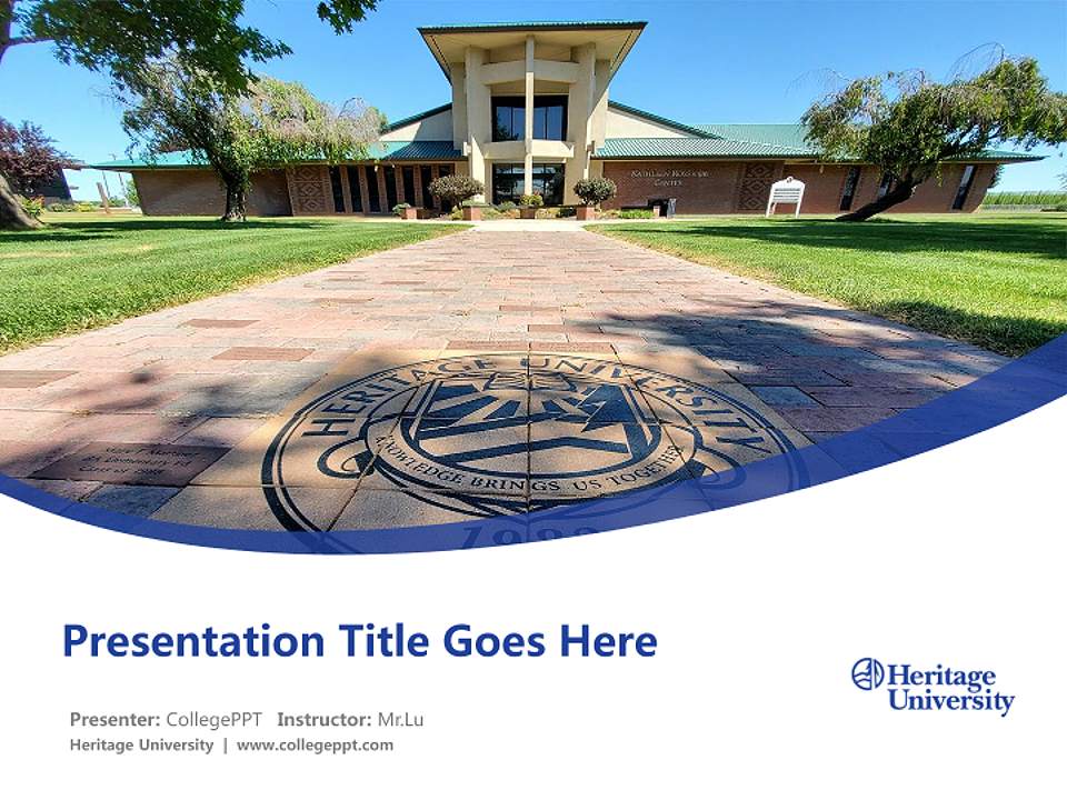 Heritage University Course/Courseware Creation PPT Template4:3 ratio PPT effect preview image5