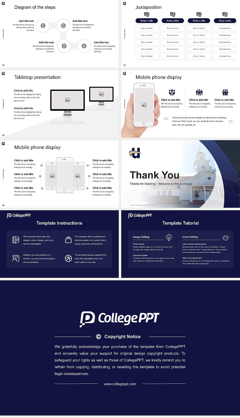 Haven University Competition/Entrepreneurship Contest PPT Template16:9 ratio PPT effect preview image9