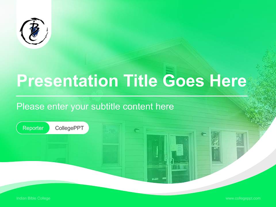 Indian Bible College Lecture Sharing and Networking Event PPT Template4:3 ratio PPT effect preview image4