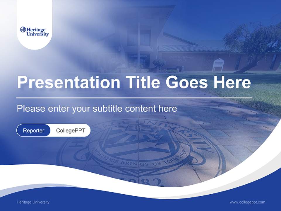 Heritage University Lecture Sharing and Networking Event PPT Template4:3 ratio PPT effect preview image4