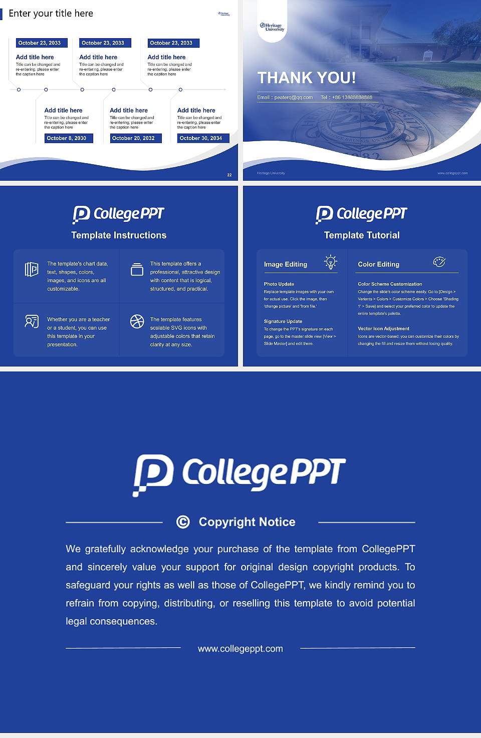 Heritage University Lecture Sharing and Networking Event PPT Template4:3 ratio PPT effect preview image4