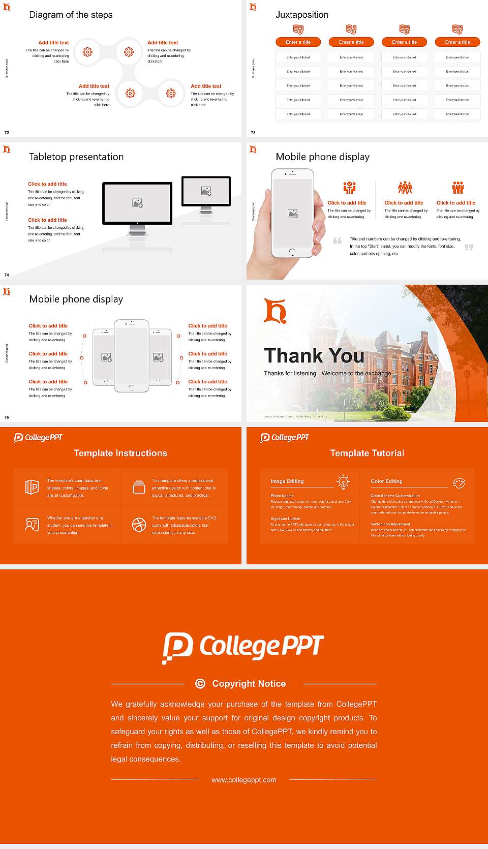 Heidelberg University Competition/Entrepreneurship Contest PPT Template16:9 ratio PPT effect preview image9