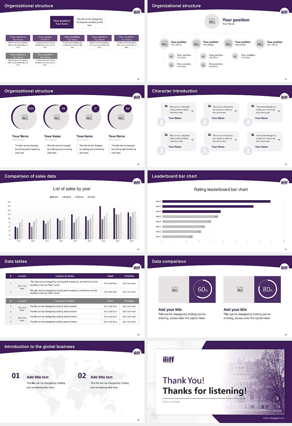 Iliff School of Theology Academic Presentation/Research Findings Report PPT Template16:9 ratio PPT effect preview image4
