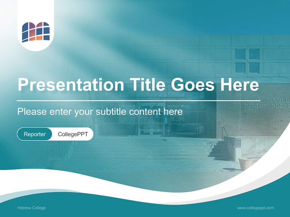 Hebrew College Lecture Sharing and Networking Event PPT Template4:3 ratio PPT effect preview image4