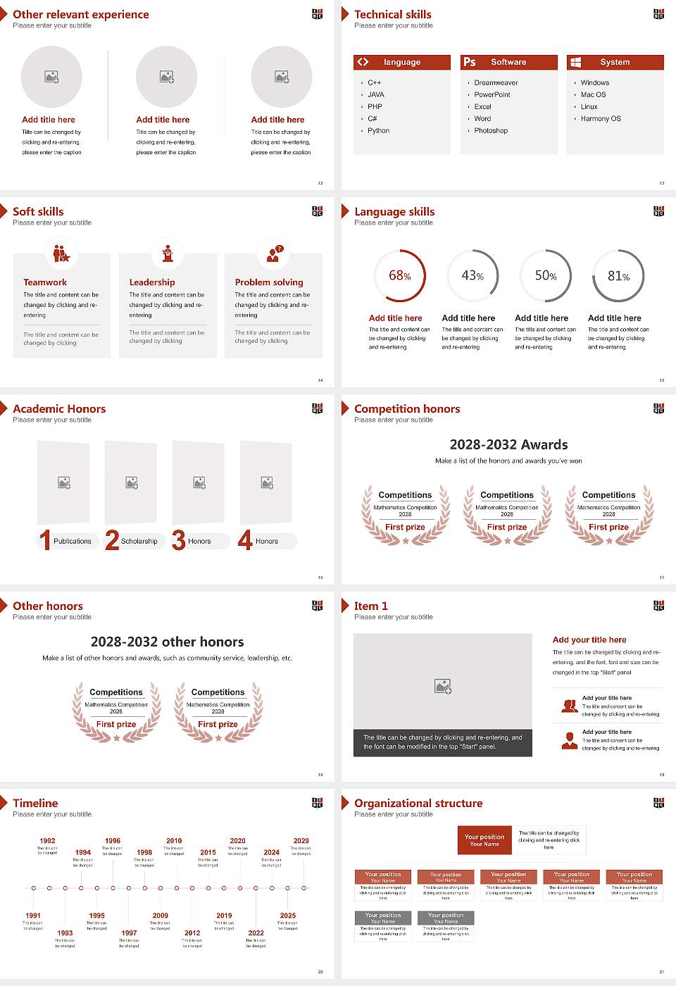 Indiana Bible College Resume PPT Template16:9 ratio PPT effect preview image3