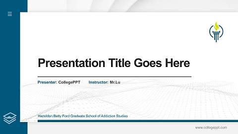 Hazelden Betty Ford Graduate School of Addiction Studies Thesis Proposal/Graduation Defense PPT Template
