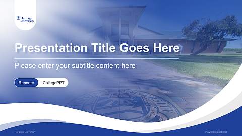 Heritage University Lecture Sharing and Networking Event PPT Template