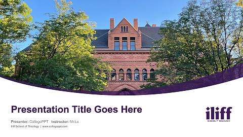Iliff School of Theology Course/Courseware Creation PPT Template