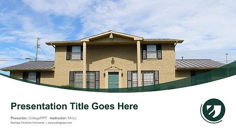 Heritage Christian University Course/Courseware Creation PPT Template