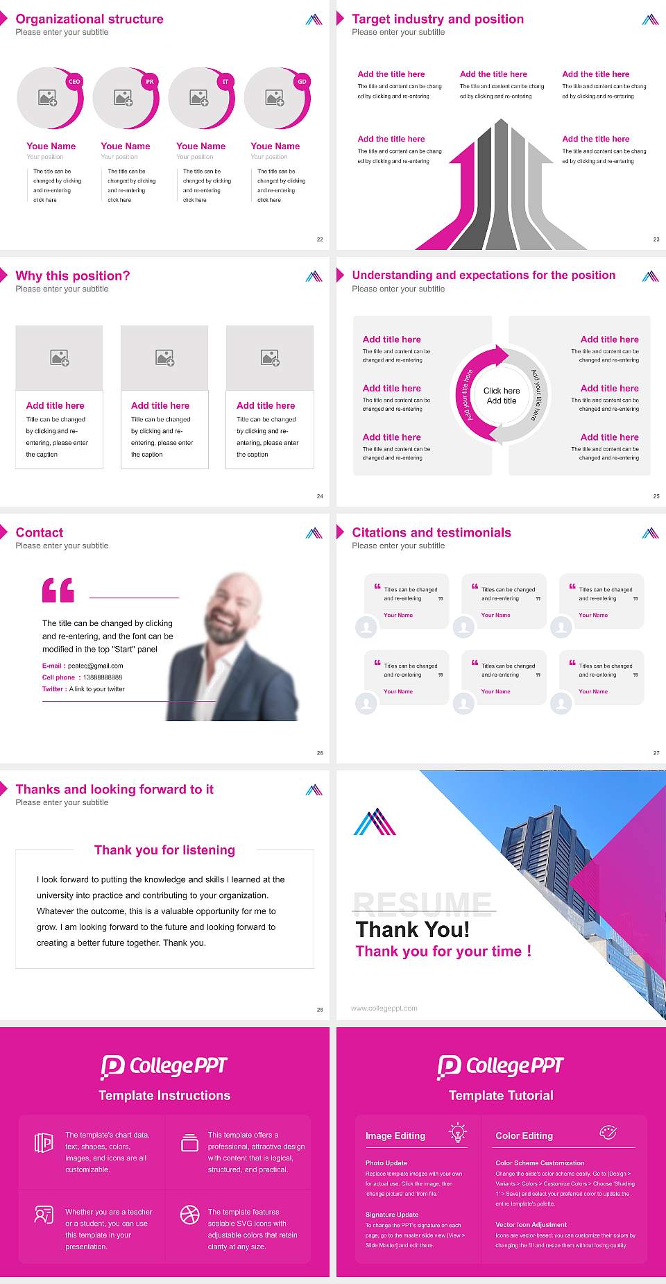 Icahn School of Medicine at Mount Sinai Resume PPT Template4:3 ratio PPT effect preview image4