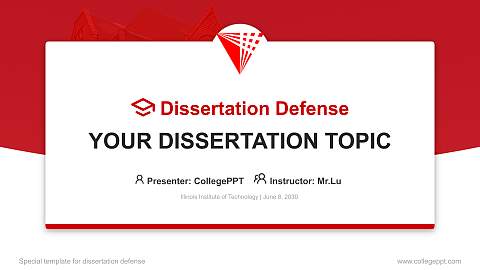 Illinois Institute of Technology Graduation Thesis Defense PPT Template
