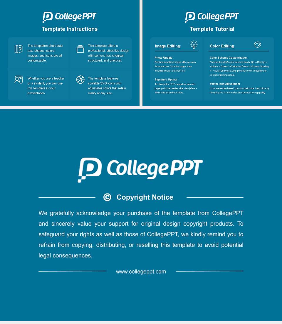 Hawaii Pacific University Course/Courseware Creation PPT Template4:3 ratio PPT effect preview image5
