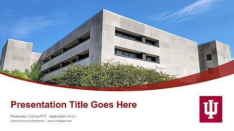 Indiana University-Northwest Course/Courseware Creation PPT Template