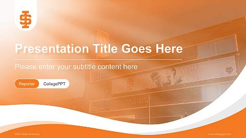 Idaho State University Lecture Sharing and Networking Event PPT Template
