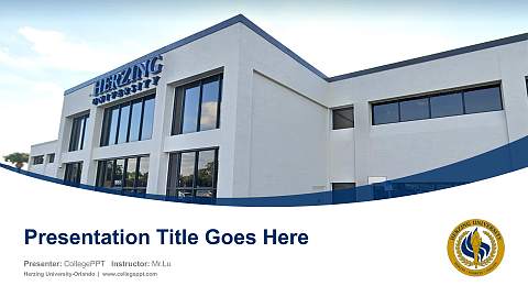Herzing University-Orlando Course/Courseware Creation PPT Template