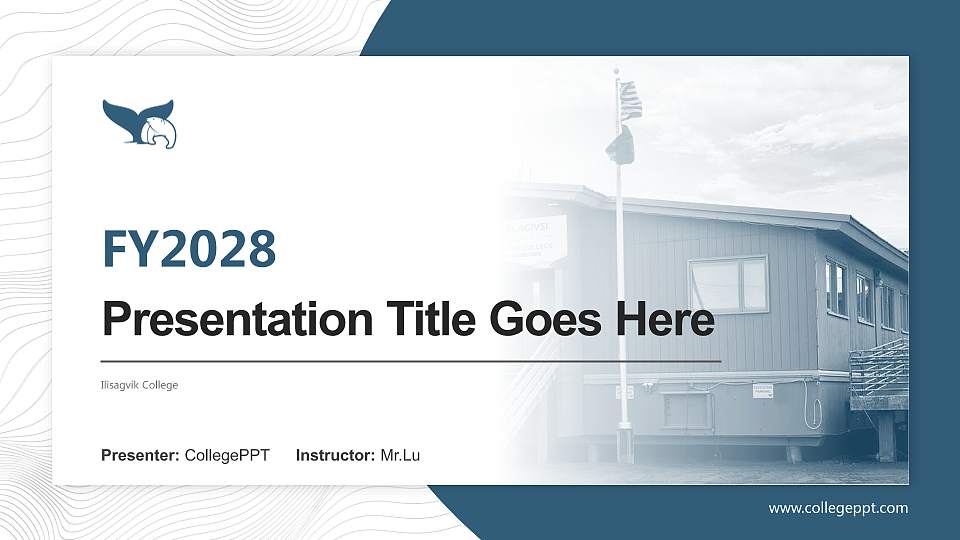 Ilisagvik College Academic Presentation/Research Findings Report PPT Template16:9 ratio PPT effect preview image