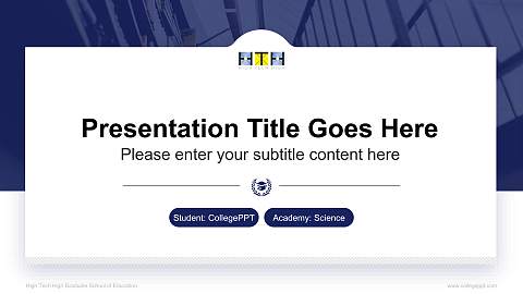 High Tech High Graduate School of Education National Scholarship Defense PPT Template