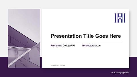 Houghton University General Purpose PPT Template