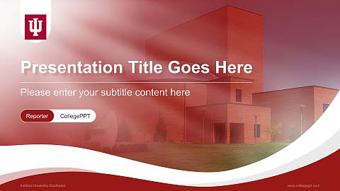 Indiana University-Southeast Lecture Sharing and Networking Event PPT Template