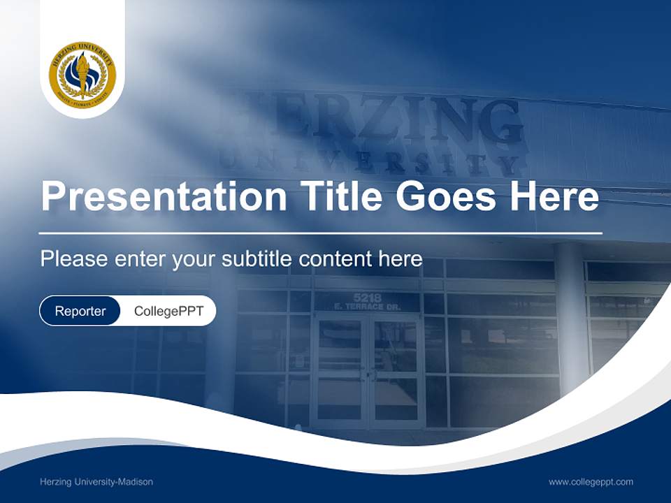 Herzing University-Madison Lecture Sharing and Networking Event PPT Template4:3 ratio PPT effect preview image4