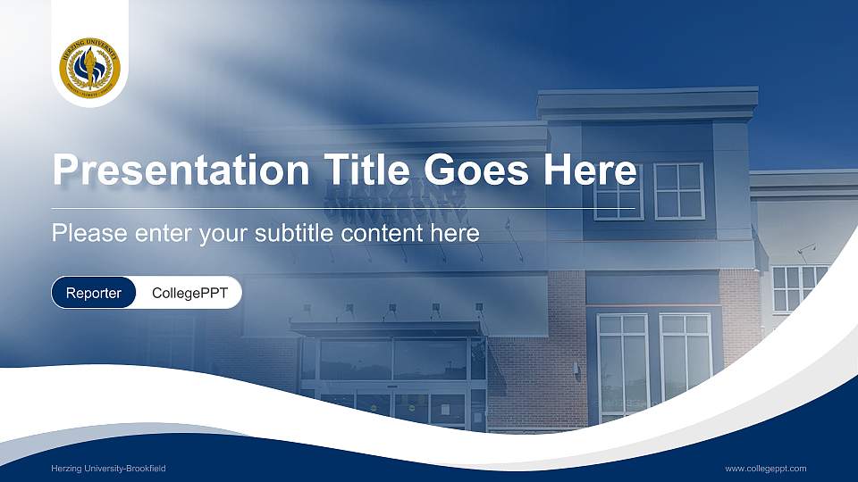 Herzing University-Brookfield Lecture Sharing and Networking Event PPT Template16:9 ratio PPT effect preview image