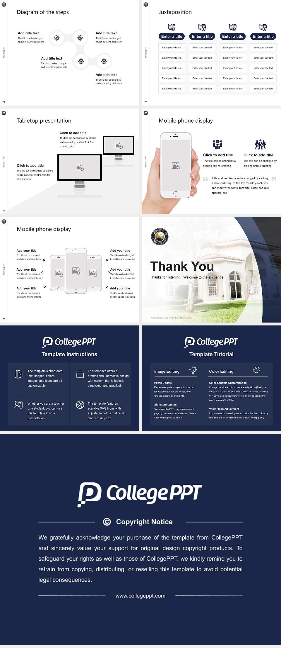 Hobe Sound Bible College Competition/Entrepreneurship Contest PPT Template4:3 ratio PPT effect preview image9