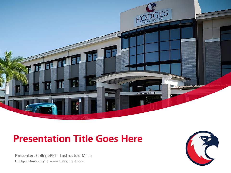Hodges University Course/Courseware Creation PPT Template4:3 ratio PPT effect preview image5